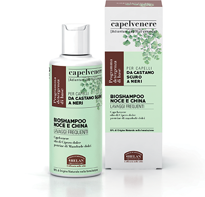 Helan CAPELVENERE PR.1 - Detergenza di Base - BioShampoo Noce e China 200 ml