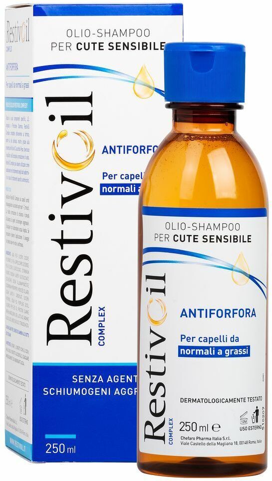 RESTIV-OIL COMPLEX Restivoil Complex Antiforfora Olio Shampoo Capelli Grassi 250 ml