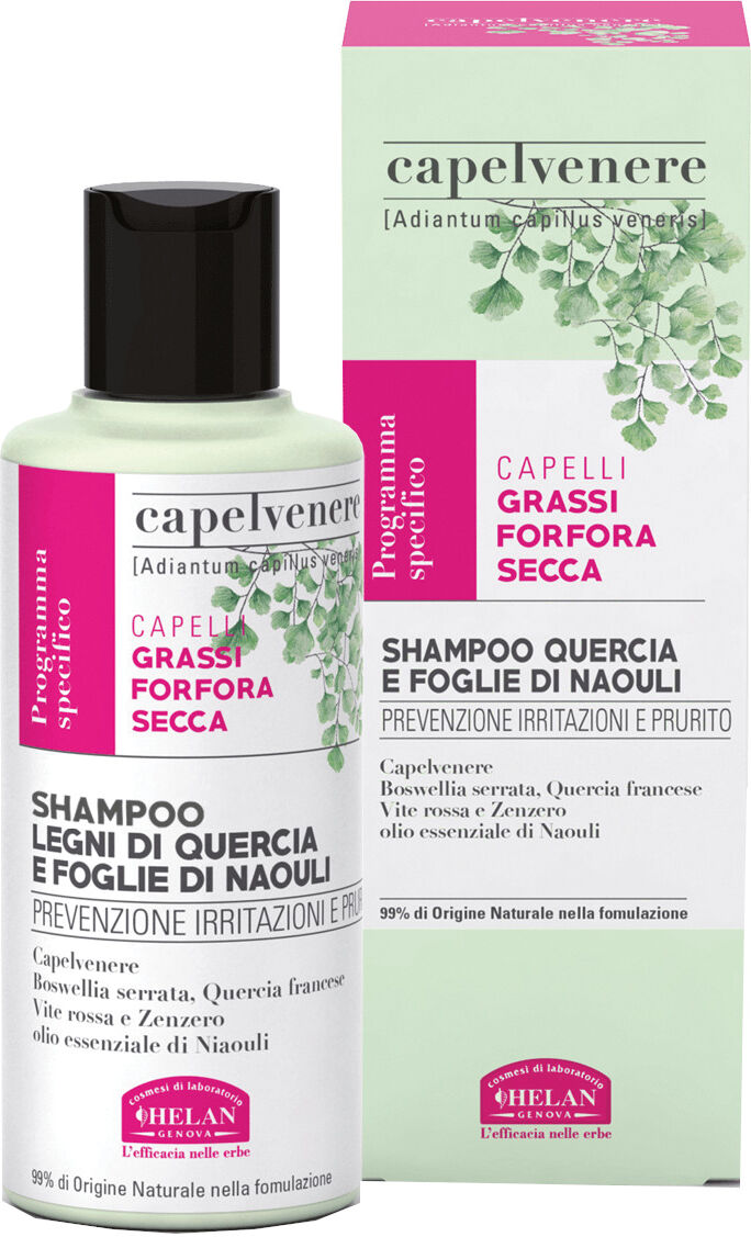 HELAN Capelvenere bioshampoo ai legni di quercia e foglie di naouli 200 ml