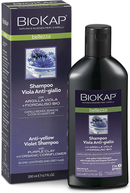 BIOKAP bellezza shampoo viola antigiallo 200 ml biosline