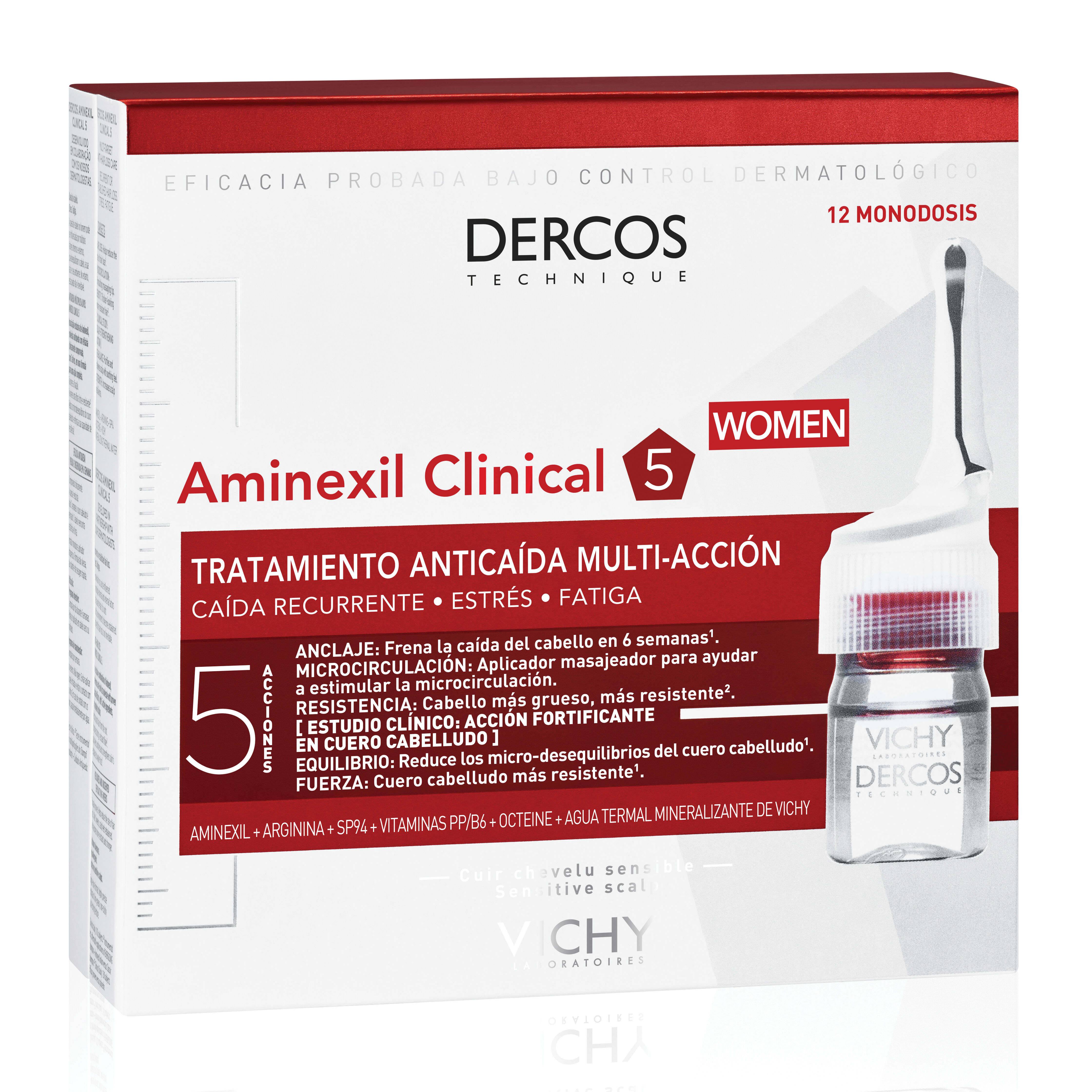 Vichy Dercos Aminexil Donna 12 Fiale 6 ml