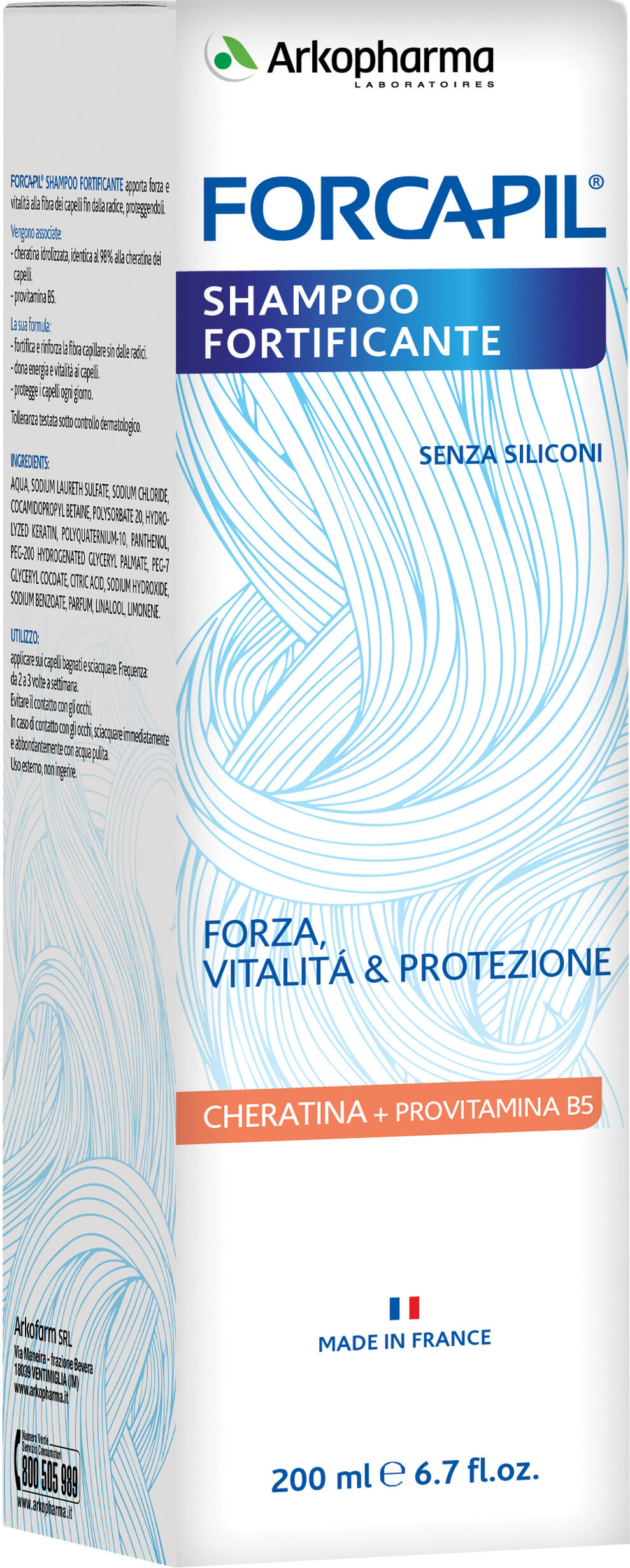 ARKOFARM Forcapil shampoo fortificante 200 ml