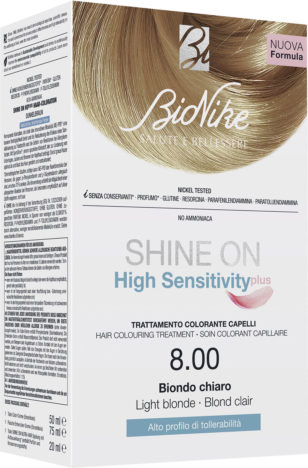 Bionike Shine on hsplus biondo chi8,00