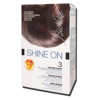 BioNike Linea Shine ON Tintura per Capelli Cute Sensibile 3 Castano Scuro