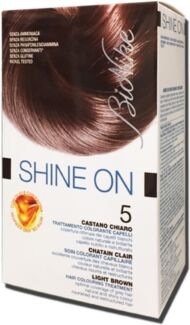 BioNike Linea Shine ON Tintura per Capelli Cute Sensibile 5 Castano Chiaro