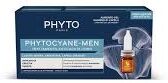 Phyto Linea Cyane Trattamento Rinforzante Anticaduta Capelli Uomo 12 Fiale