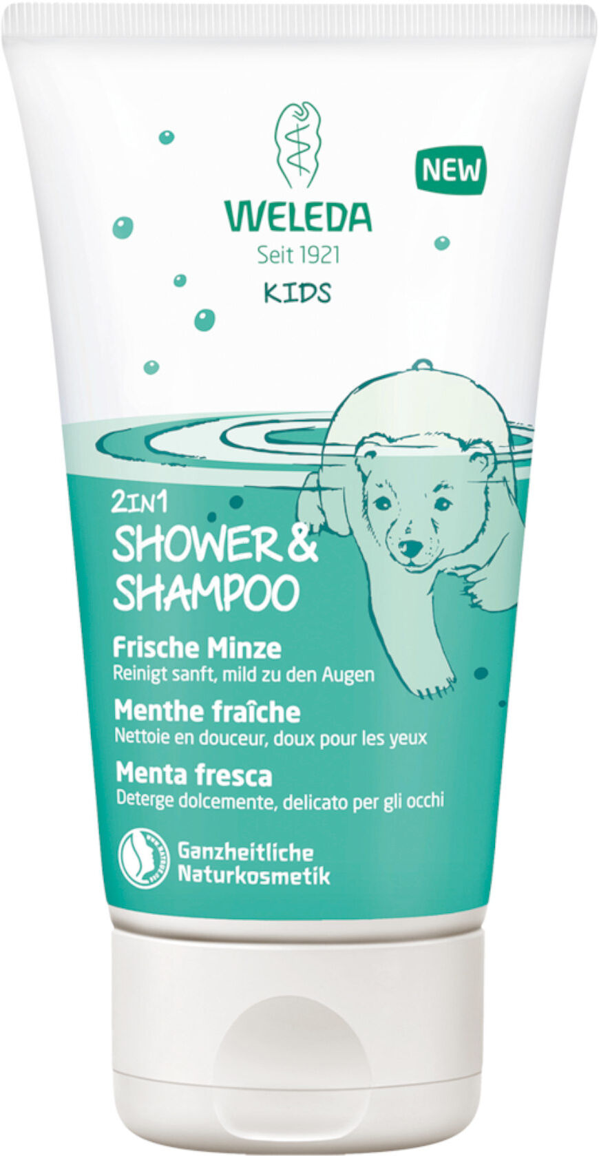 WELEDA 2 In 1 Shower & Shampoo Kids - Menta Fresca 150ml