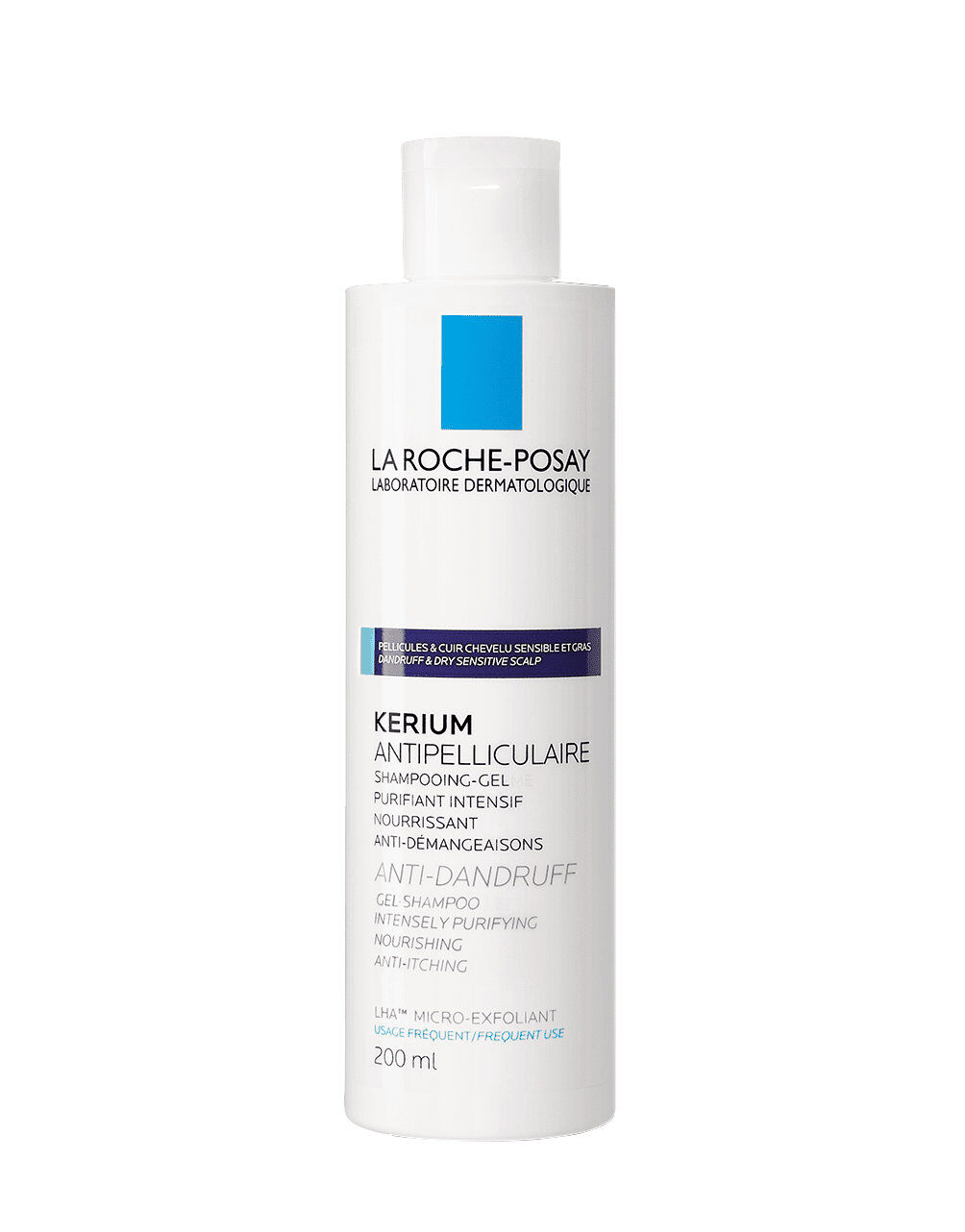 LA ROCHE-POSAY Kerium - Anti-Forfora Shampoo-Crema Cuio Capelluto Sensibile E Secco 200 Ml