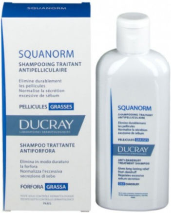 Ducray Squanorm Shampoo Forfora Grassa 200 Ml