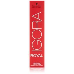 Schwarzkopf Igora Royal, hoogwaardige haarverf; 1-0: zwart; per stuk verpakt (1 x 60 ml), bloemig