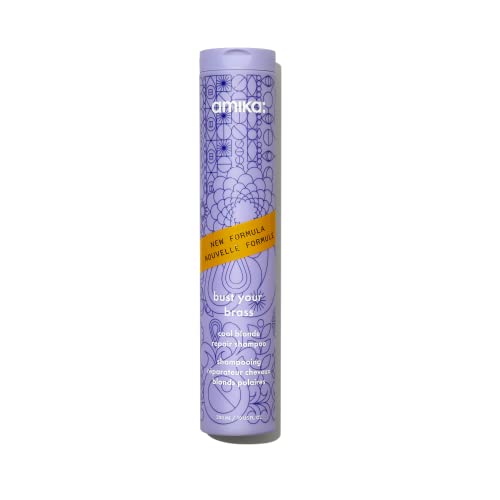 Amika BUST YOUR BRASS Cool Blonde Bond Repair Shampoo 300ml Zilvershampoo vrouwen Voor