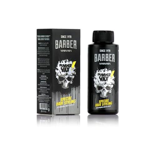 barber marmara Haarpoeder Heren 20gr   Haarpoeder met een mat effect voor dames & heren   Stylingpoeder Mat Look   Haarstijlen   Modellering Styling Poeder   Kapperszaak Mat Poeder   volume poeder