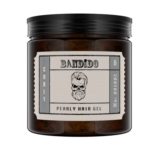 Bandido Hair Styling Gel Men 500 ml 06 Curly   Krullen Styling gel   haargel mannen   niet plakken   natte haarlook   haargel Shiny Effect   Kinderen styling gel haargel heren, zilver parelmoer