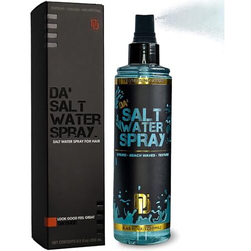 Da'Dude Da Dude Da Salt Water Spray, zoutspray voor haar, zoutwaterspray voor meer volume en zeezout haarspray, 250 ml