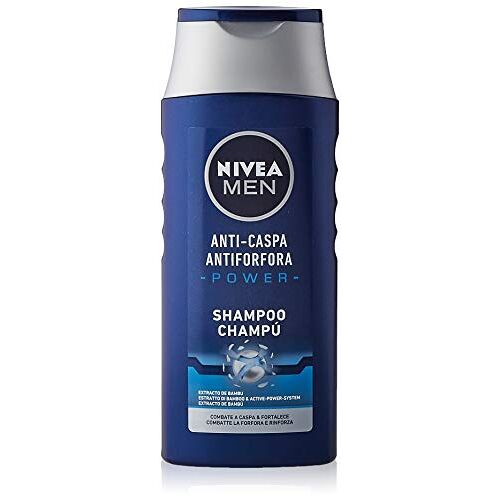 Nivea Men Anti-roos Power Shampoo in verpakking van 6 (6 x 250 ml), anti-roos shampoo voor normaal haar, sterke shampoo met bamboeextract, shampoo voor mannen