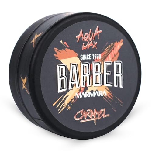 barber marmara CARAMEL Aqua Hair Wax 150 ml   Gel-wax met nat effect   haarwax met glans haargel kinderen   haargel mannen   haargel wax   gummy styling wax   haarstyling pomade