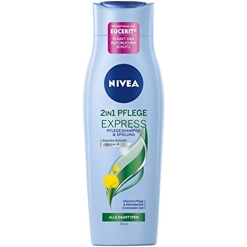 NIVEA Express Express Haarverzorgingsshampoo, 2-in-1 verzorging en spoeling in één, verpakking van 6 stuks (6 x 250 ml)