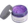 Dioche Mode Haarkleurwax, Mannen en Vrouwen Haarkleur Instant Haarwax Tijdelijke Haarkleur Kapselcrème(Purper)