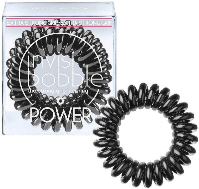 Invisibobble Haarelastiek Extra Strong Power True Black 3 st Haarelastiek