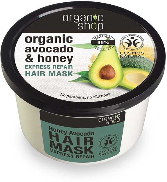 Organic Shop Organic Avocado & Honey Express Repair Hair Mask 250 ml Haarmasker