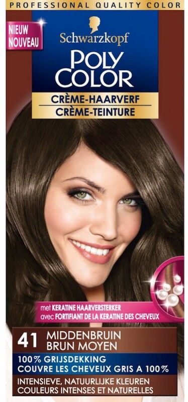 Schwarzkopf Poly Color 41 Medium Brown 1 st Haarverf