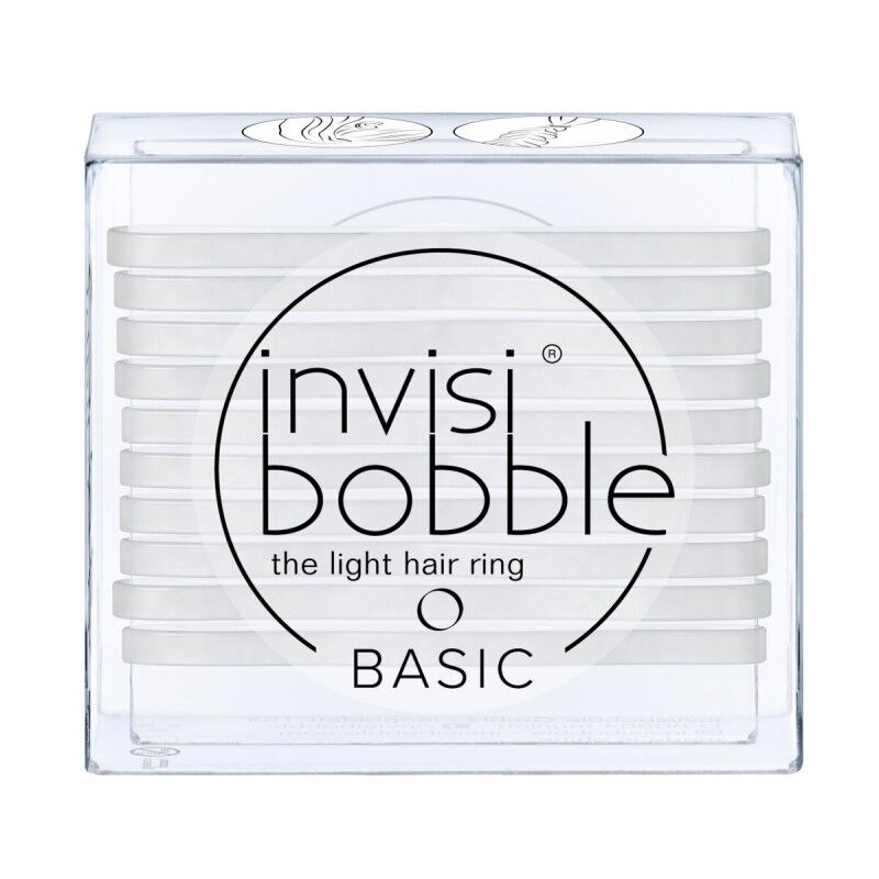 Invisibobble Haarelastiek Basic Crystal Clear 10 st Haarelastiek