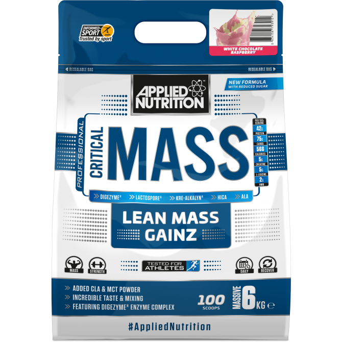 Applied Nutrition Critical Mass White Chocolate Raspbrry (6000 gr)