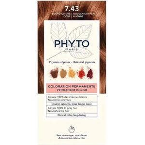 Phyto Phytocolor Coloração Permanente Tom 7.43 Louro Acobreado Dourado