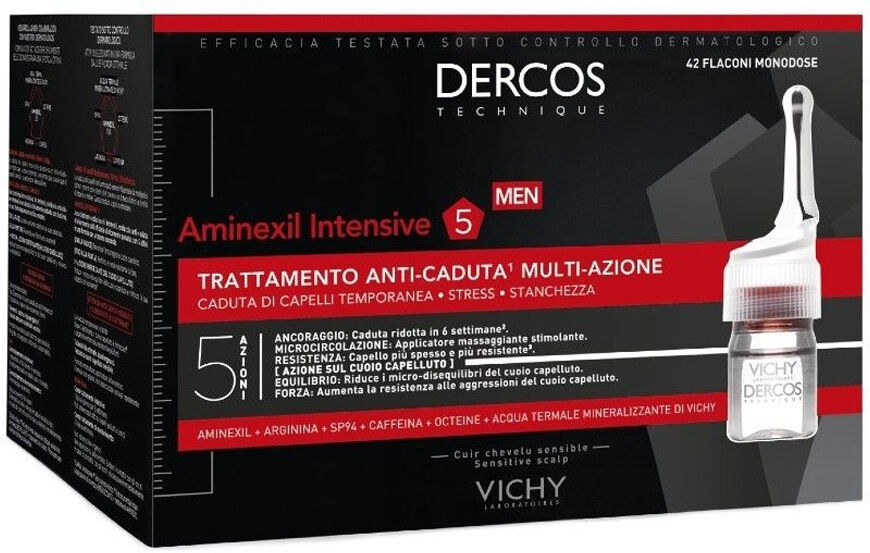 Dercos Aminexil Intensivo 5 Anti Queda Homem 42 Ampolas