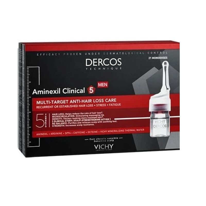 Vichy Dercos Technique Aminexil Clinical 5 Homem 21monodoses