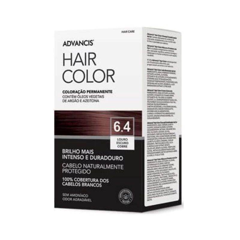 Advancis Hair Color Coloração Permanente Louro Escuro Cobre 6.4