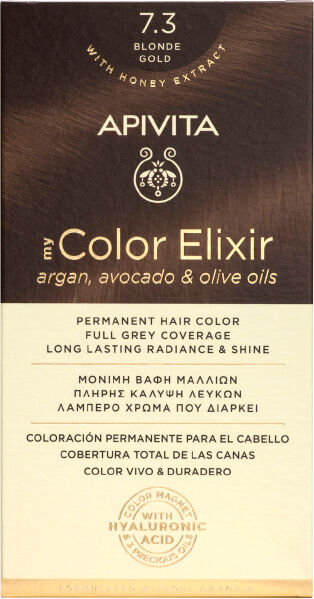 Apivita My Color Elixir Coloração Permanente Cor 7.3 Loiro Dourado