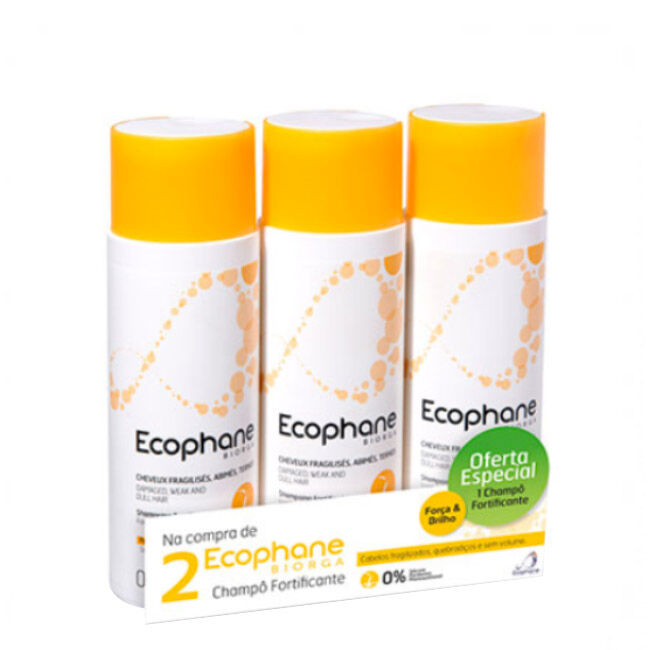 Ecophane. Pack Champô Fortificante 3x200ml