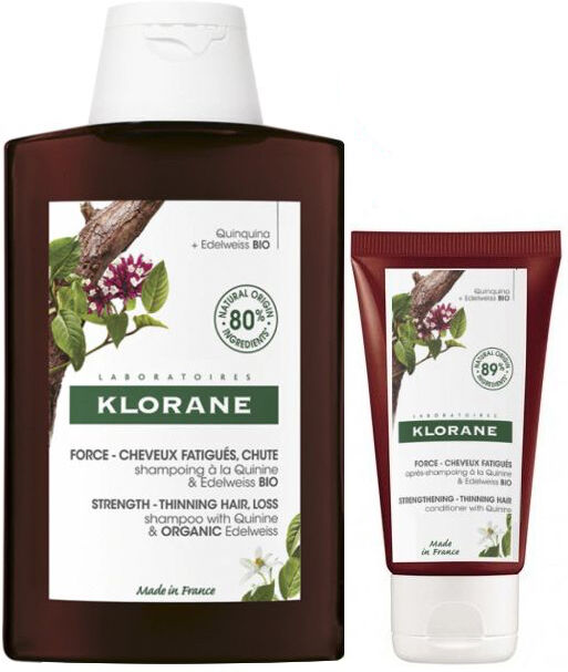 Klorane Quinina Pack Shampoo Oferta Condicionador Fortificante