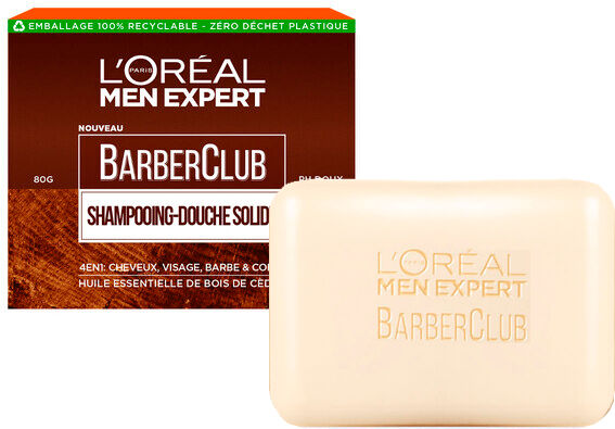 L'Oréal Paris L'Oréal Men Expert BarberClub Shampoo Sólido 4 em 1 80gr