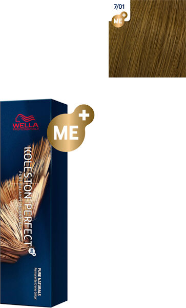 Wella Koleston Perfect Me+ Pure Naturals Coloração Cor 7/01 60ml