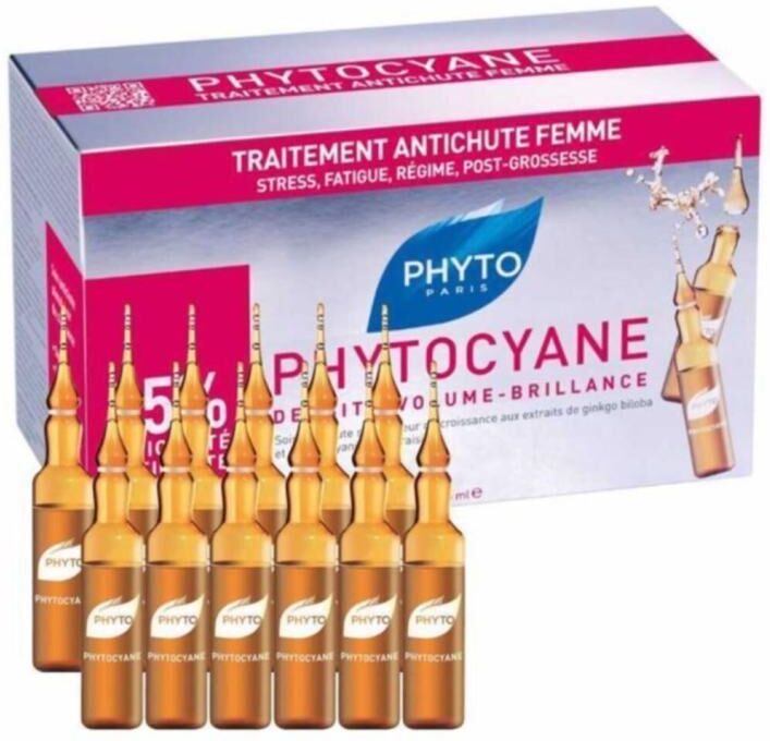 Phyto Phytocyane Tratamento Anti Queda Mulher 12 X 7,5ml