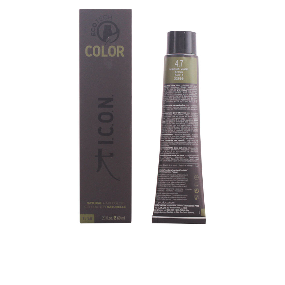 I.C.O.N. ECOTECH COLOR natural color 4.7 medium violet brown