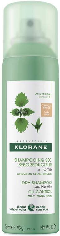 Klorane Oil Control Dry Shampoo with Nettle Cabelo castanho 150 ml