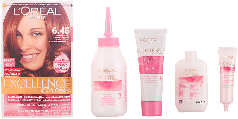 L'Oréal Professionnel L'Oréal EXCELLENCE Creme 6,46 Louro Escuro Acobreado Vermelho