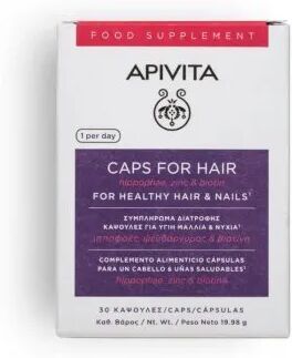 Apivita Cabelo E Unhas 30 Cápsulas