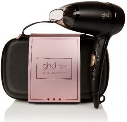 GHD Flight Travel Hairdryer Rose Gold Gift Set