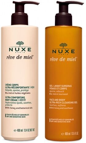 Nuxe Rêve de Miel Creme de Corpo 400ml + Gel de Duche 400ml