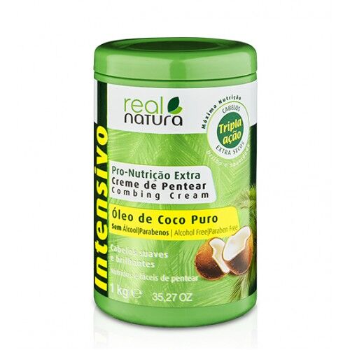Real Natura Creme de Pentear Pro-Nutrição Extra Coco Puro 1kg