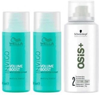 Wella Care Wella + Ósis Pack Volume e Fixação