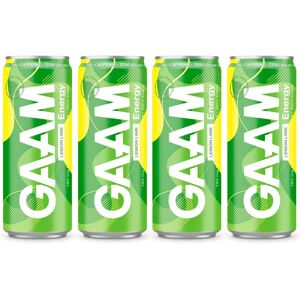 4 X Gaam Energy 330 Ml Lemon Lime