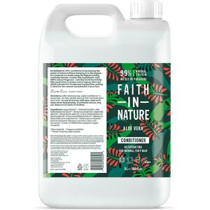 Faith In Nature Aloe Vera 5L Conditioner Refill - Natural, Vegan & Cruelty Free - Paraben and SLS free - Normal To Dry Hair - Bulk Buy