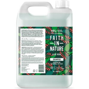 Faith In Nature Shampoo 2.5L Refill - Aloe Vera - Normal To Dry Hair - Natural, Vegan & Cruelty Free - Paraben And SLS Free