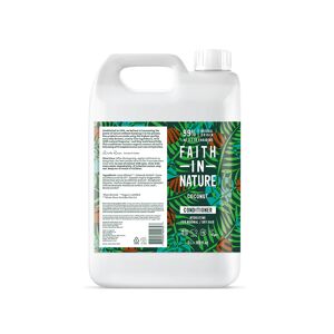Faith In Nature Coconut 5L Conditioner Refill - Natural, Vegan & Cruelty Free - Paraben and SLS free - Normal To Dry Hair - Bulk Buy