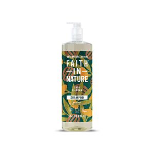 Faith In Nature Shampoo - Shea & Argan - 1L - Dry To Very Dry Hair - For Curly Hair - Natural, Vegan & Cruelty Free - Paraben And SLS Free